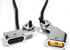 Mini LED Blinker Chrom