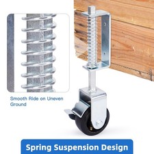 Gefederte Laufrolle für