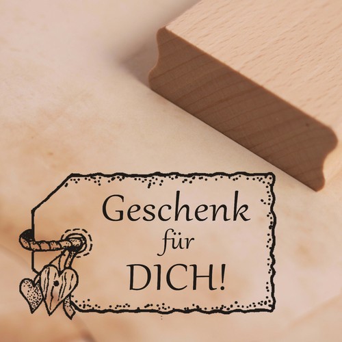 Stempel geschenk für dich - dich,