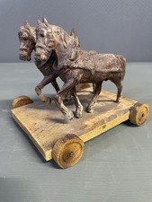 Antikes Pferdegespann Lineol