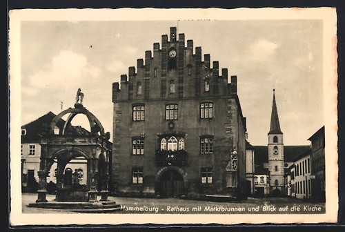 Ansichtskarte hammelburg - ansichtskarte,