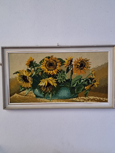 Gobelin strickbild echtholz - gobelin, im