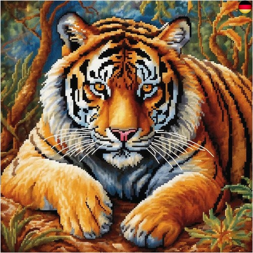 Cukol tiger kreuzstich - kreuzstich, set