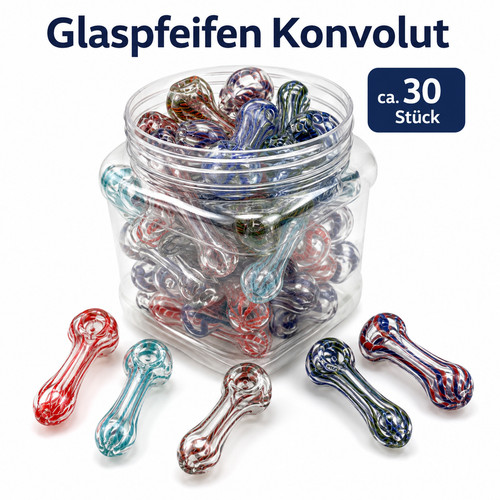 Glaspfeifen konvolut 30 - konvolut,