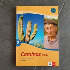 Caminos neu A2 Spanisch Lehrbuch Arbeitsbuch Vokabular, Gebraucht Fortgeschritte