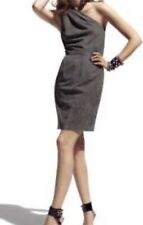 Jimmy Choo For H&M Damen Kleid Lederkleid Lammleder Gr. 36/38 Grau Wildleder