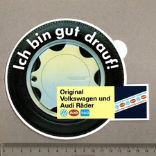 Aufkleber/Sticker Original Volkswagen VW Audi Räder