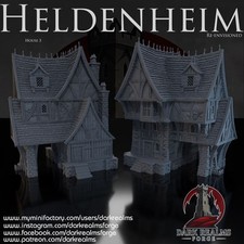 Dark Realms - New Heldenheim - House 3  DnD Pathfinder Wargaming Terrain