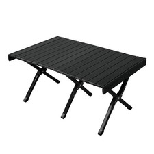 B-Ware JAWINIO Campingtisch Garten Klapptisch Faltbar Kappbar Aluminium Schwarz