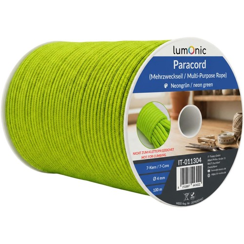 100m paracord 4mm grün - paracord,