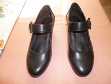 Schwarze  Damen Spangen Pumps, Gr. 5 = 38, Fa. Deichmann