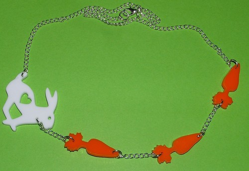 Anhänger hase und karotten - anhänger,