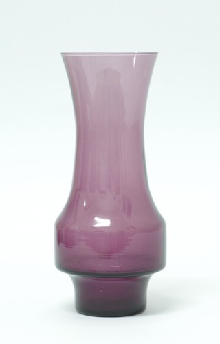 Glas vase mundgeblasen violett - vase,