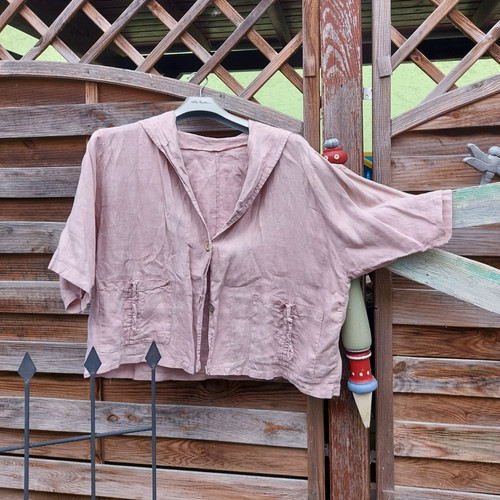 Made italy leinenjacke - in, mit