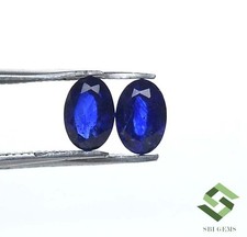 Natürlich Blauer Saphir Oval