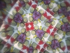 Kaleidoskop außen mit Papier