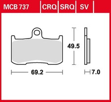 TRW Bremsbelag Sinter Racing