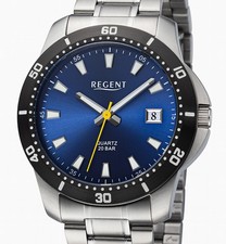 Markante Regent BA-753 Edelstahl 41 mm Herrenuhr 20 BAR WR - UVP* 99,00 EUR