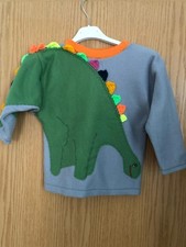 Verschiedene Fleecepullover Mit Häkelmotiv Schnecke Dinosaurier, DIY, Handarbeit