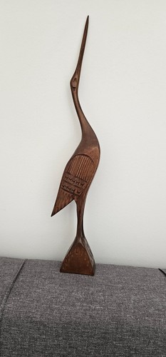 Handgeschnitzter holz storch - handgeschnitzter,