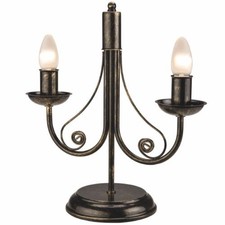 Schwarze Tischlampe KELSIE