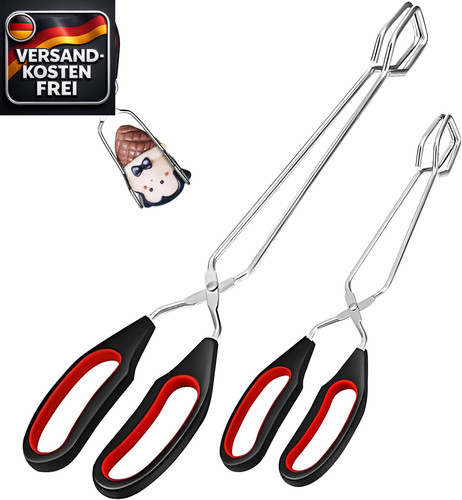 Grillzange edelstahl mehrzweck - edelstahl,