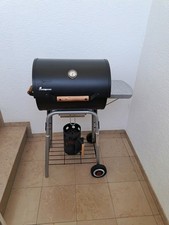 BBQ Grill Landmann Holzkohlegrill Grillwagen Thermometer Seitentisch. B-WARE!