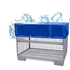 Abdeckhaube Gitterbox Industrie  DB viele Farben 680 gr/m² LKW Plane Qualität