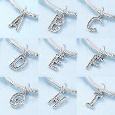 Charm Anhänger Silber 925 Alphabet A-Z Buchstaben Geburtstag Geschenk für Frauen
