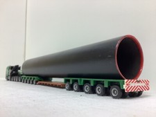 Herpa Mercedes Actros Kübler Schwertransporter 1:87 H0 Länge 38 cm