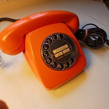 Wählscheibentelefon orange