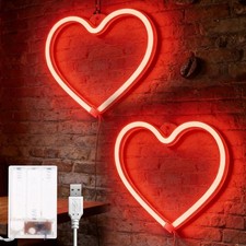 Rotes led herz - neon, schild