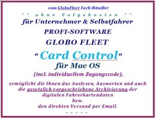 für Unternehmer, dig. Fahrerkarte archivieren, Card Control & Kal. 2025 für Mac