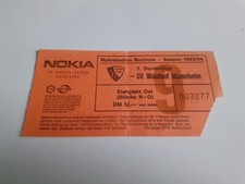 Altes Ticket, Eintrittskarte, Fussball, VfL Bochum vs Waldhof Mannheim, 1993/94