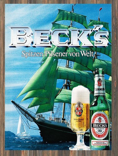 Beck bier reklame - -,