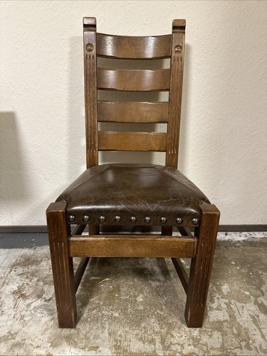 Vintage lederstuhl art deco - vintage,
