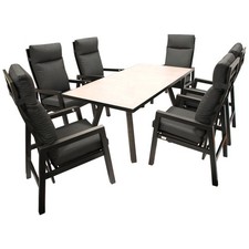 Sitzgruppe Garten 7-teilig Alu