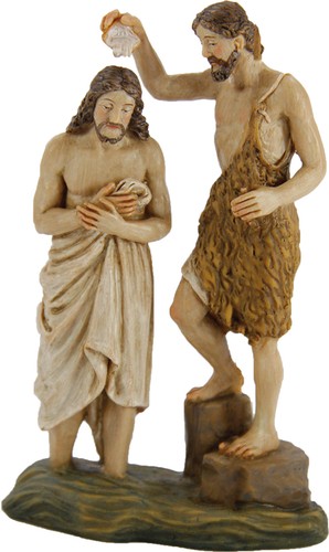 Krippenfiguren taufe jesu - taufe, &