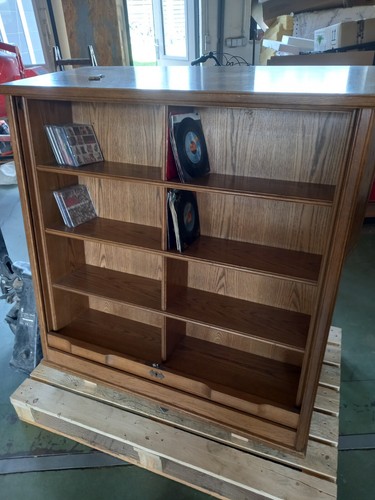 Eiche musikschrank massiv auf - eiche,