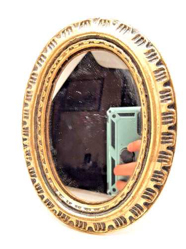 Vintage wandspiegel oval - vintage,