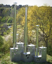 Ofen Holzofen Unterwasserofen Heater HotTub Badefass Badebottich Koiteich Pool