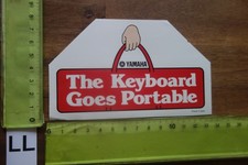 Alter Aufkleber Musikinstrument Synthesizer Keyboard Heim-Orgel YAMAHA Portable