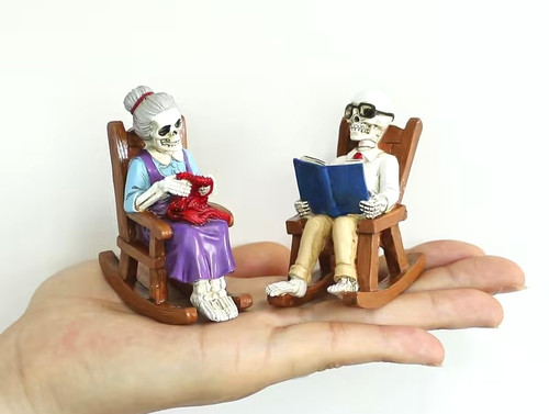 Skelett figur skulptur - figur, ehepaar