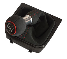 FÜR VW GOLF 5 6 GTI EOS SCIROCCO JETTA  6 GANG ALCANTARA SCHALTKNAUF SCHALTSACK 