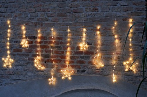 Lichterkette für die wand - lichterkette,