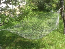 Hängematte Outdoor Camping - gebraucht - weiß - 260cm - 380g