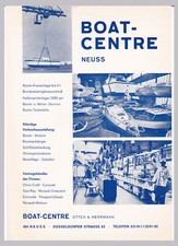 altes Werbeblatt BOAT-CENTRE Otten & Herrmann Neuss Chris Craft Coronet Sea-Ray