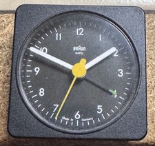 Vintage Braun Mini Design Reisewecker Uhr Wecker  Type 3 855 / AB 1A