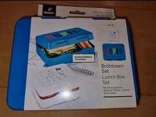 Tchibo Vesperbox Brotdose Lunchbox Brotzeitbox Blau 2 Stück Set NEU OVP
