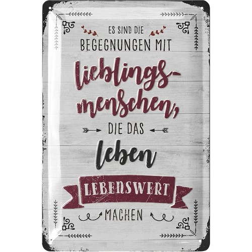 Blechschild lieblingsmensch - blechschild,